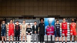 BリーグCS進出会見に8チームの代表選手が集結…“前年王者”琉球の今村「チャレンジャーの気持ちを持って」