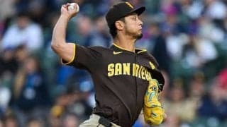 ダルビッシュ有が絶叫！ 今季2勝目で日米通算200勝まであと「2」　「ユウ大好き」現地も興奮！ 5回3安打無失点5奪三振