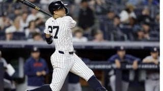 【MLB】「グシャッ」と異常な破壊音　怪力スタントンが驚愕の今季最速“193キロ”弾丸アーチ、連日の大谷翔平超え