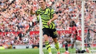 アーセナルがユナイテッドにシーズンダブルで5連勝！　暫定首位キープで運命の最終節へ【プレミアリーグ】