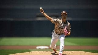 【MLB】ダルビッシュ、大谷翔平欠場のド軍打線に「圧倒的な成績を収めた」　7回無失点の快投に公式称賛、日米通算200勝に王手