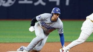 【MLB】大谷翔平、投球前に飛び出し……今季初の“盗塁失敗”　送球ミス誘い、塁上には残るも記録訂正
