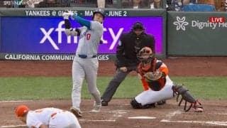 大谷翔平 6戦ぶり今季12号ソロ　先発復帰2試合目で驚速の一発、本塁打王争いトップタイに浮上