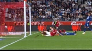 「これは純也でいいだろ！」伊東純也が“ほぼアシスト”　絶妙なグラウンダークロスで先制点をお膳立ても相手のOG判定で幻になった瞬間「パーフェクトなクロス」「純也！最高！」