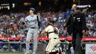 大谷翔平が2度のストライク判定に泣かされ“不満顔”　それでも3試合連続マルチ安打で打率「.364」に　ジ軍戦スイープはならず