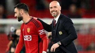 「絶対に引き止めたい」退団報道も出ているB・フェルナンデスの去就にテン・ハグ監督が言及「彼はクラブを愛している」