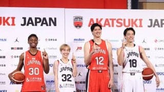バスケ日本代表新ユニフォーム発表…渡邊雄太は「代表のユニフォームを着ると緊張感が出てきます」