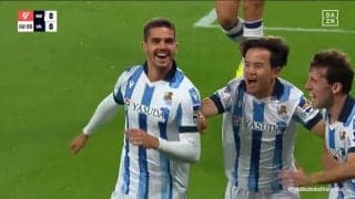 久保建英、今季4アシスト目！チームを欧州カップ戦に導く決勝点を演出しMOM選出！超速ダッシュでタッチラインギリギリのスライディングからGKの頭を超える左足アウトサイドループパス炸裂「あのボールをこの体勢で」「えぐい」