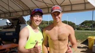 水町泰杜がイタリアで“ビーチバレー”デビューし想像以上の出来。「すごくうれしかった」局面の数々に笑顔