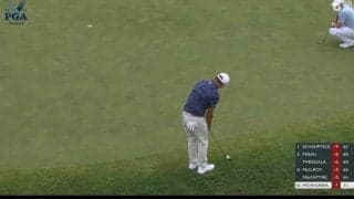 【動画】コリン・モリカワは5位発進　12番パー4では芸術的な転がしアプローチでチップインバーディ