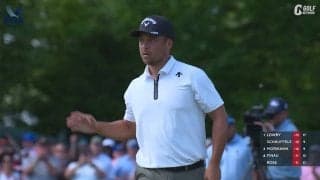 【動画】シャウフェレは首位タイで最終日へ　14番では約10メートルを沈める