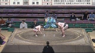 この体格差！20歳力士が35歳“超巨漢”ベテラン力士に力で勝つ「すごくね？」体重差147キロ対決に拍手喝采