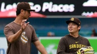 パドレス松井裕樹はWBCで苦しんだボールにも対応　ダルビッシュ有は「言葉が見つからないくらい大きな存在」