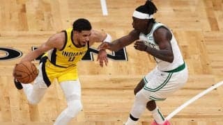 終盤のミスでシリーズ初戦を落としたペイサーズのハリバートン「原因は自分たちにある」