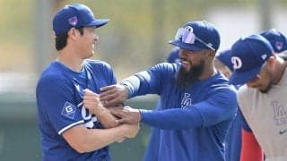 【MLB】大谷翔平は「あご髭を生やす友人を尊敬」　ド軍同僚と見せる微笑ましい光景に地元メディアが脚光