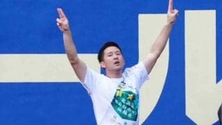 杉谷氏が「ダッシュマンレース」に緊急参加　“圧勝”に大歓声…「偶然来場していた」と珍説明