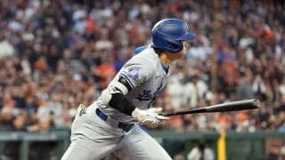【MLB】「オオタニの最も楽々なスリーベース」大谷翔平、2三振の不安払拭の164キロ三塁打　一塁線抜いた打球にド軍メディアも注目