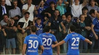 後半AT弾でローマ撃破のエンポリが奇跡の逆転残留！　18位転落フロジノーネが1年でセリエB降格に…【セリエA】