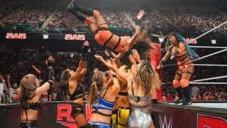 元体操女子レスラー、狂気の場外ダイブで6人を一網打尽！ 「吉本新喜劇みたいだ」バタバタと倒れる姿にファン騒然