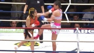 「すげーの入った」女子軽量級で衝撃KO 「女子でこの勝ち方は凄い」ファン騒然