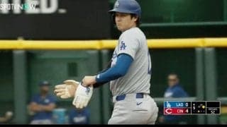 マジかよ…！？ 大谷翔平は一体、何を考えてるんだ…？ 強襲ヒット後に一瞬見せた“表情”にファン騒然 「行くのか…？」「カッコ良すぎるな」