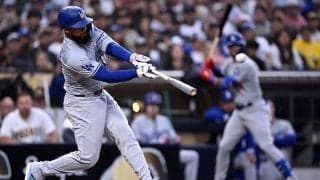 5連敗中のド軍衝撃…126mの“本塁打”が二塁打に　敵中堅手が驚きプレー「素晴らしい」