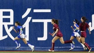 1人だけ異次元のミニスカチア「かわいくて足も速い」　“ガチ勝負”で騒然「回転がエグい」