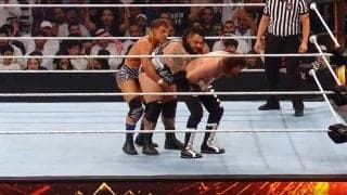 2人の巨漢“合計256キロ”をぶん投げる衝撃ジャーマン！ 元五輪選手が見せた驚異の身体能力