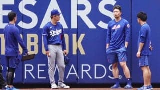 山本由伸、大谷と「会話してもらえなくなる」　ジョークで笑顔…次戦は2日ロッキーズ戦