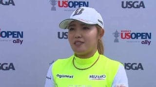 古江彩佳、風のジャッジに苦労するも「上手く耐えながらラウンドができた」