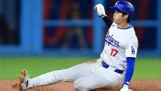 大谷翔平、メジャー通算100盗塁→今季初の盗塁死　日本選手で3人目偉業も…直後にまさか
