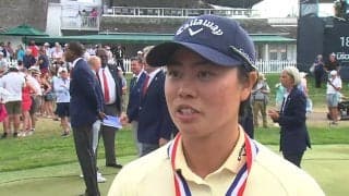 笹生優花、家族やキャディらのサポートに「本当に感謝の気持ちでいっぱい」