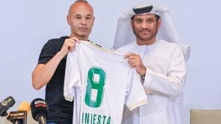 イニエスタがキャリア初の降格を経験…エミレーツ・クラブが1年で2部降格、チームメイトのアルカセルも初の降格に