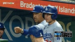 大谷翔平が叫び、ロバーツ監督が激おこ… 164キロがあわや右ヒジ直撃で戦慄の瞬間