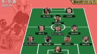 【2023-24 ラ・リーガベストイレブン】優勝マドリーから最多5名、躍進ジローナから3名選出