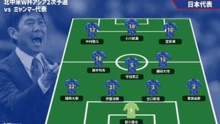 日本代表のミャンマー戦スタメン発表！GK前川黛也が初スタメン、鎌田大地や旗手怜央も！ 冨安健洋、久保建英、長友佑都がベンチ外【W杯アジア2次予選】