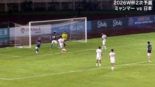 “ワンタッチ仕事人”が４年半ぶりの日本代表戦ゴール！ 小川航基が必殺プルアウェイで敵を外してヘディング弾を叩き込んだ瞬間「完璧な抜け出し」