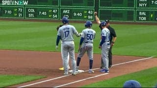 大谷翔平の打球でベッツが“バグった”珍しい瞬間 カメラが捉えた一コマに「これはレア」「何だかかわいい」ファン注目