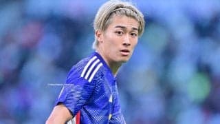 【”森保ジャパン”の３バックはなぜいきなり機能したのか。左の中村敬斗を生かすメカニズム(2)】”裏のストライカー”となった堂安律……鎌田のシュート時点で見られたチームの狙い