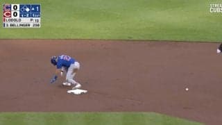 球場騒然！ カブス・鈴木誠也にアクシデント発生　相手捕手が送球したボールが直撃 「大丈夫かよ」「戻ってきたばっかりなのに…」