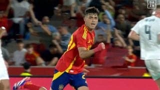 「えっ、そんなの打てるの？」天才ペドリの“低弾道・爆裂ミドル”が話題！ 鋭いターンからの突破→代表初ゴールを突き刺した瞬間「やっぱり神」「完璧すぎる」