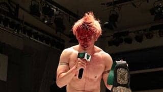 NOAHのエース清宮と新日本のベルト強奪犯ゲイブのGHC前哨戦 血まみれの終わりなき乱闘を展開！