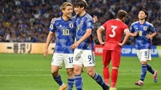 上田綺世、堂安律らのゴールで日本がまたも5発大勝！6戦全勝24得点無失点で最終予選へ【2026W杯アジア2次予選】