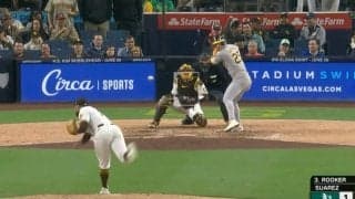 阪神に戻ってきてくれ！はっきり言うて… “元・虎の守護神”スアレス、160キロ超えの“火の玉ストレート”がヤバすぎる　圧巻の3者連続三振フィニッシュ