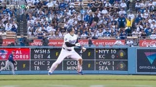 「大谷、三塁に……行ってない！！」 16号HR放った大谷翔平に珍事　ヒットで進塁できず困惑「打球が微妙過ぎて…」塁間で“まさか”の動き