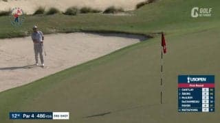 【動画】松山英樹は50位発進　12番パー4ではバンカーからチップインバーディ！