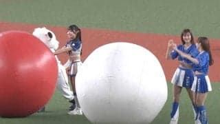 ミニスカチアが混乱の“玉転がし”「可愛すぎる」　戯れイベントが反響「あざとすぎる」