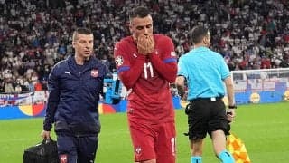 「ヒザの外側に痛みが」ストイコビッチ監督がイングランド戦で途中交代したコスティッチの負傷に言及「明日になれば分かる」