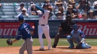 格別の一発に大谷翔平のニッコニコ 特大アーチ直後に見せた白い歯がキラリ＆満足顔、ファン歓喜