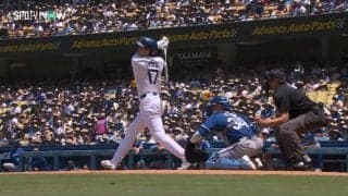 全然打球が落ちてこない！大谷翔平、完璧に捉えた18号“流し打ち”の概念を破壊する異次元の放物線に中継カメラまで困惑